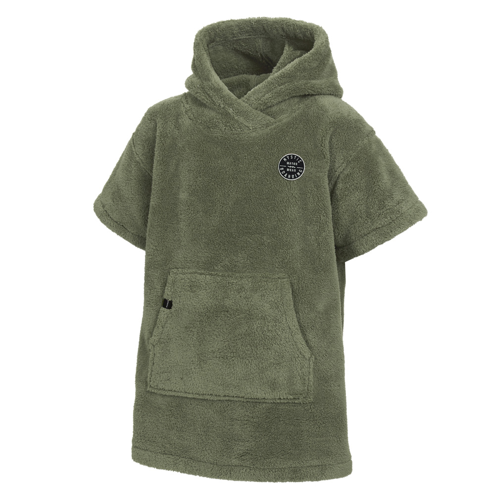 Mystic Poncho Teddy Kids olijf groen 1