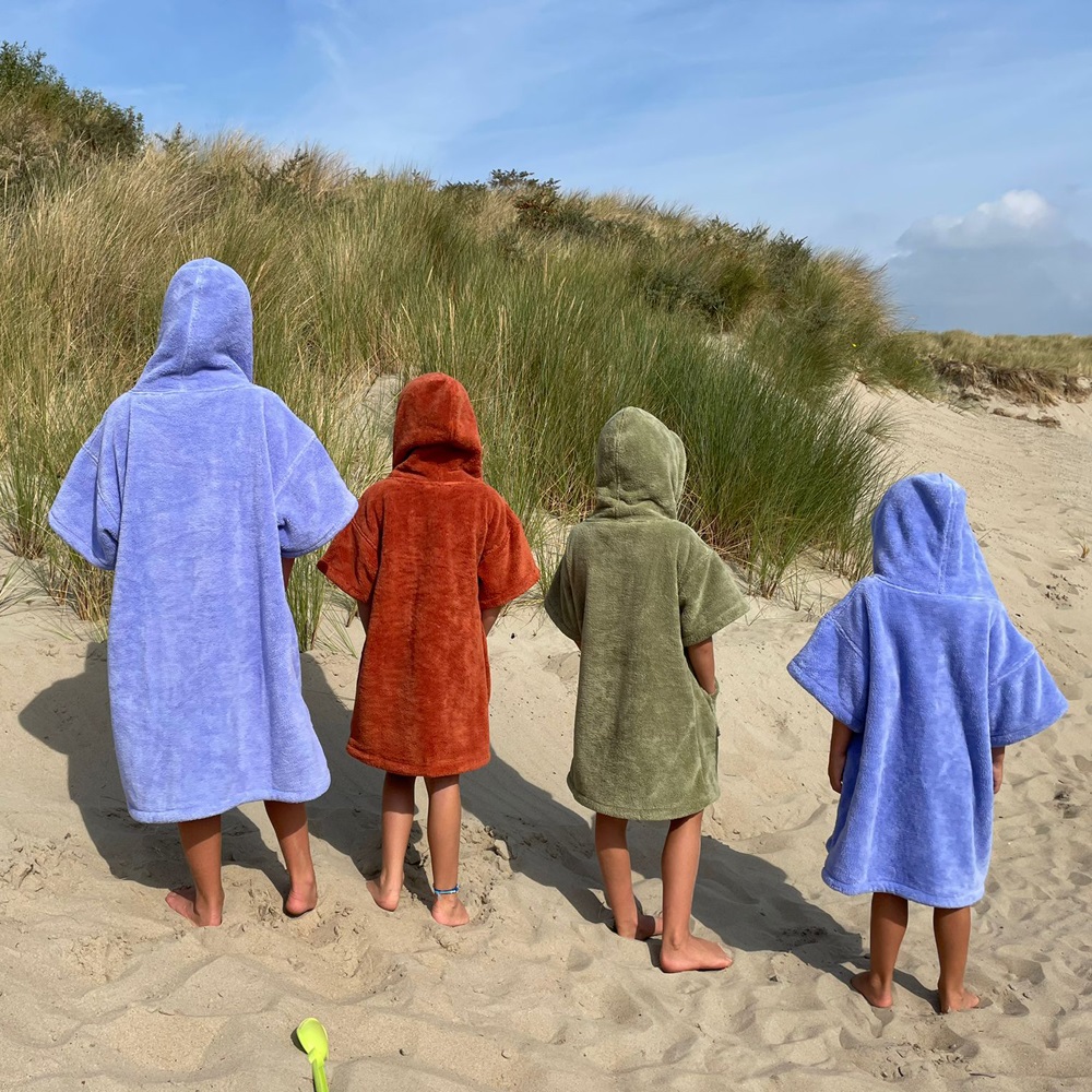 Mystic Poncho Teddy Kids olijf groen 3