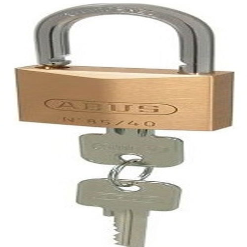 Abus Hangslot met messing kast en rvs beugel 40mm 1