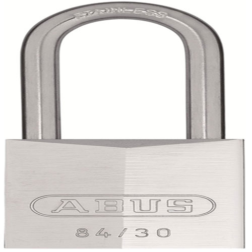 Abus Hangslot met verchroomde messing kast en rvs beugel hoog 30mm 1