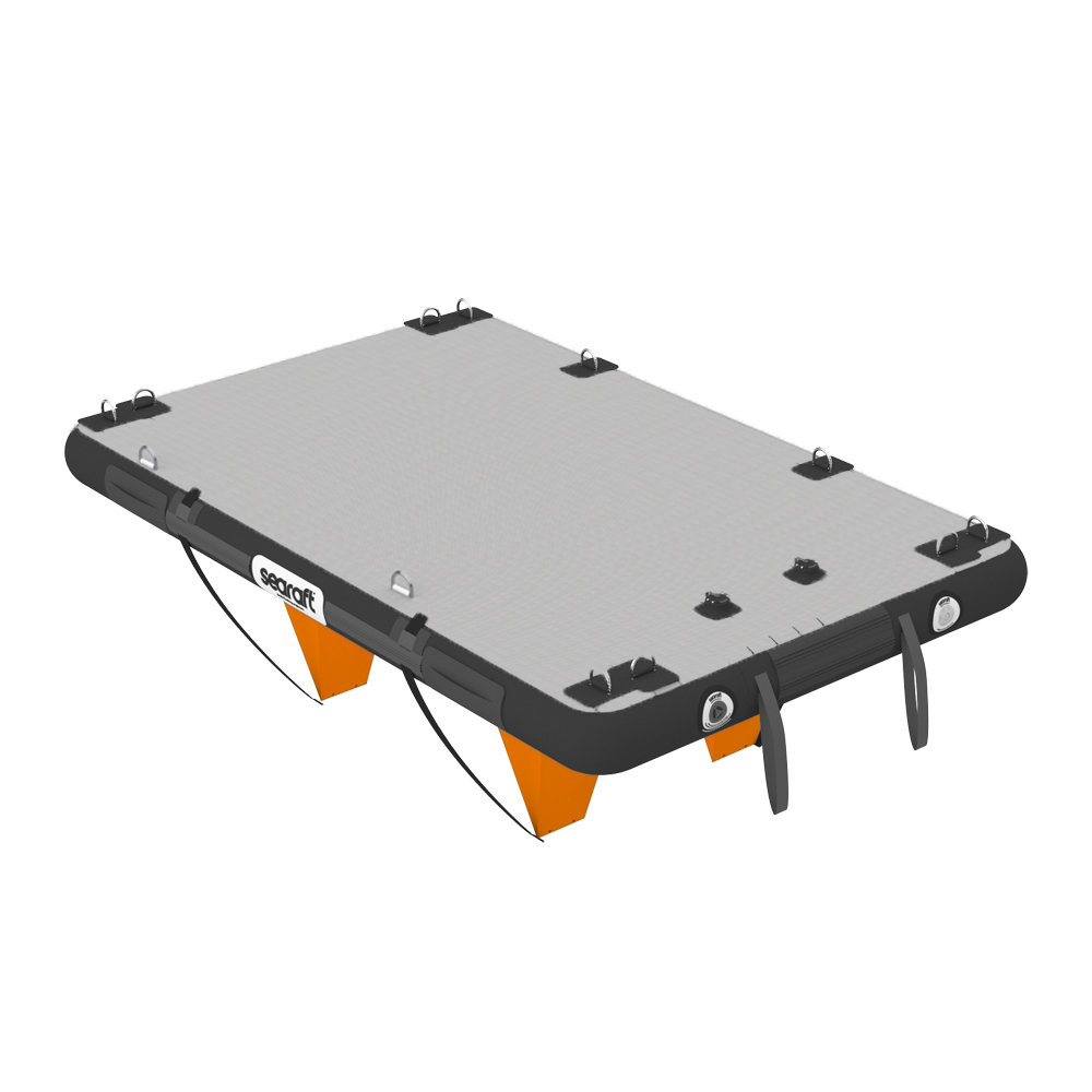 Diamond deck zwart small opblaasbaar platform