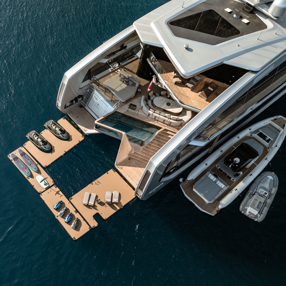 SeaRaft Teak deck zwart small opblaasbaar platform 13