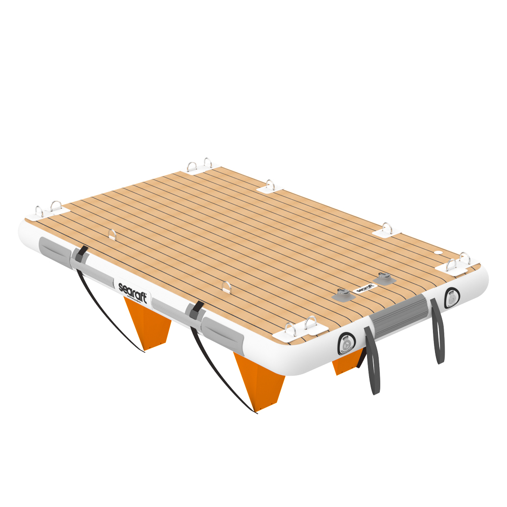 SeaRaft Teak deck grijs small opblaasbaar platform foto 1