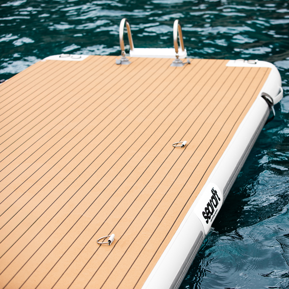 SeaRaft Teak deck grijs small opblaasbaar platform 4