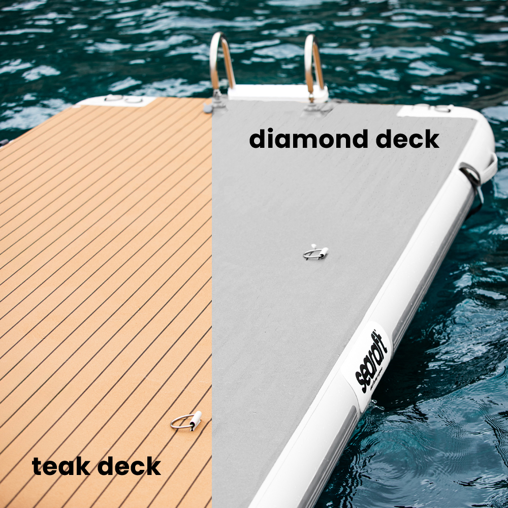 SeaRaft Teak deck grijs small opblaasbaar platform 8