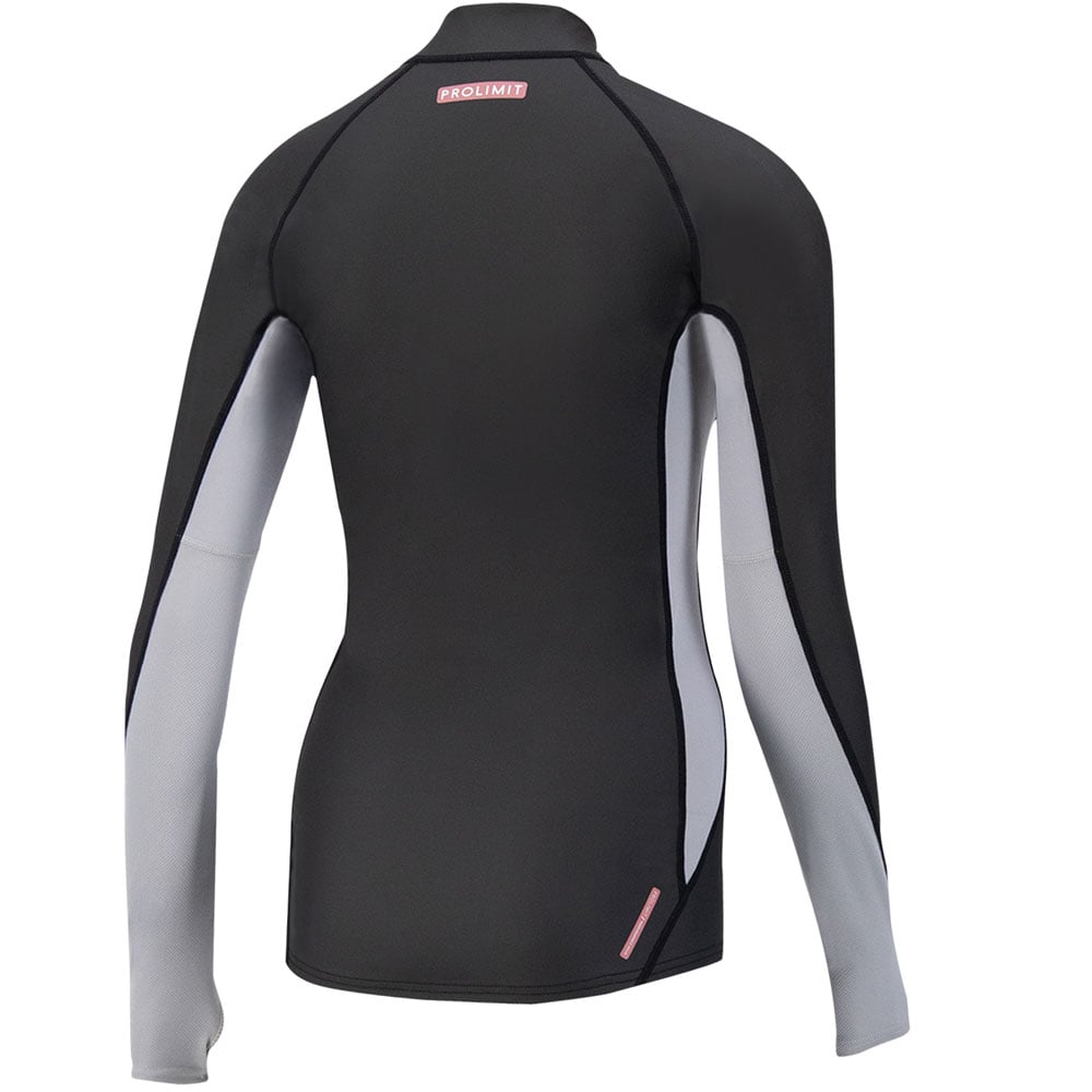 Prolimit Sup top dames loosefit 1.5mm zwart/grijs 2