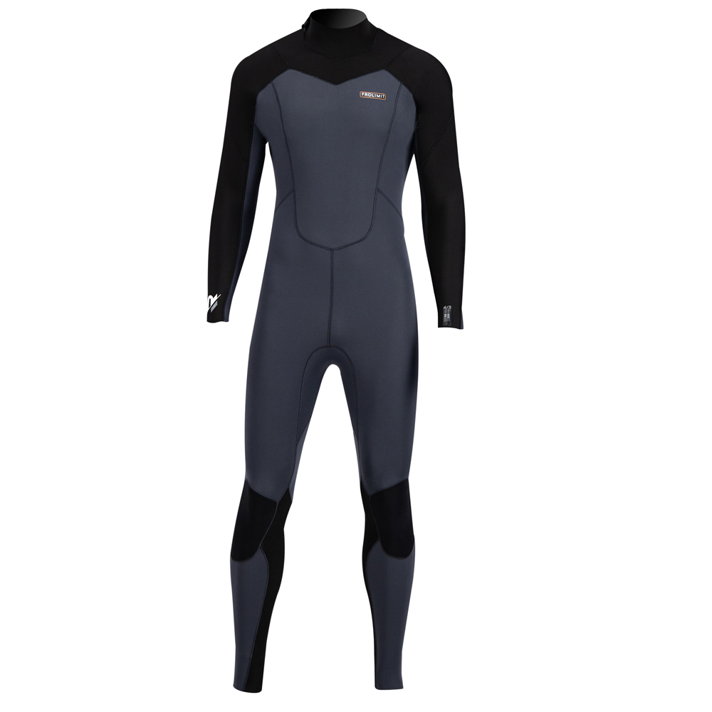 Prolimit Raider Steamer 5/3 rugrits grijs/zwart wetsuit heren foto 1