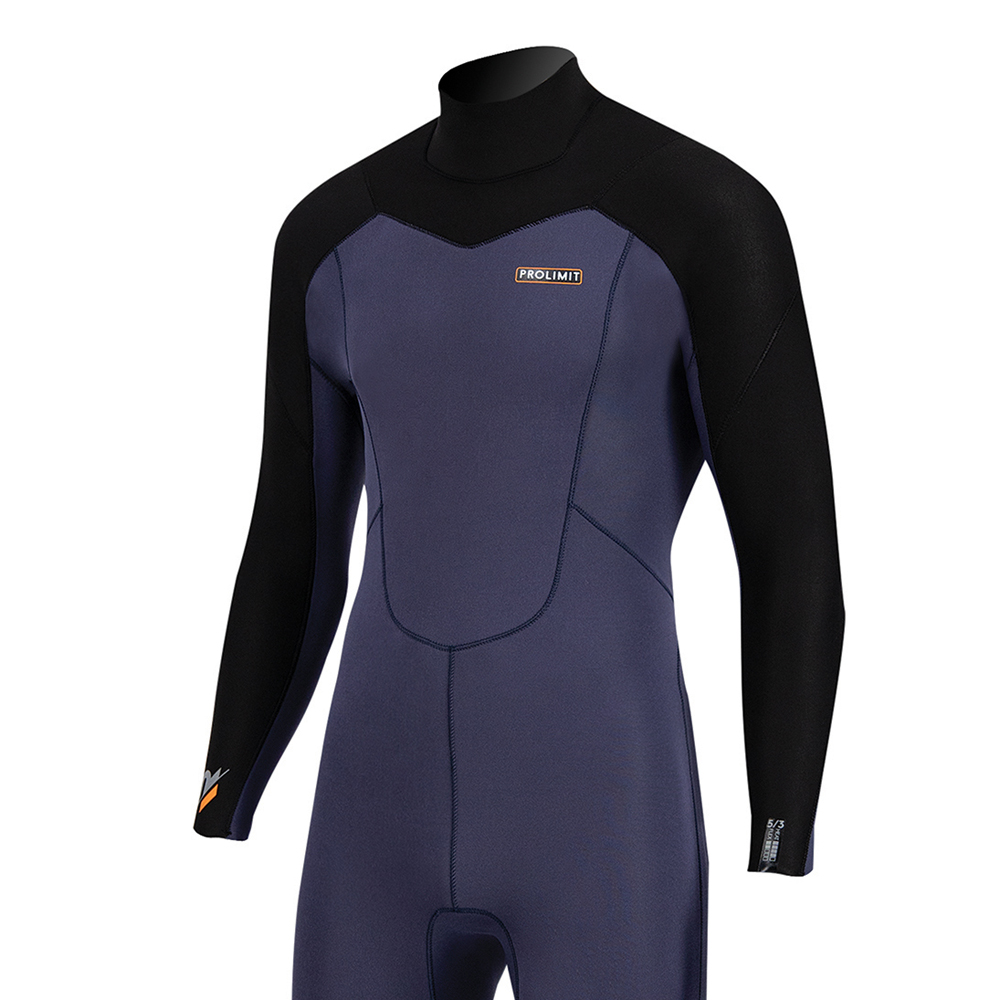 Prolimit Raider Steamer 4/3 rugrits navy/zwart wetsuit heren 3