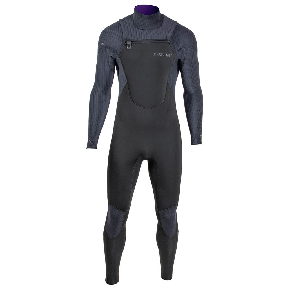 Prolimit Predator steamer Freezip DownAirflex 4/3 mm borstrits zwart wetsuit heren foto 1