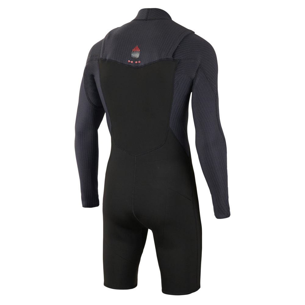 Prolimit Predator longarm shorty Freezip DownAirFlex 3/2 mm borstrits zwart wetsuit heren 3