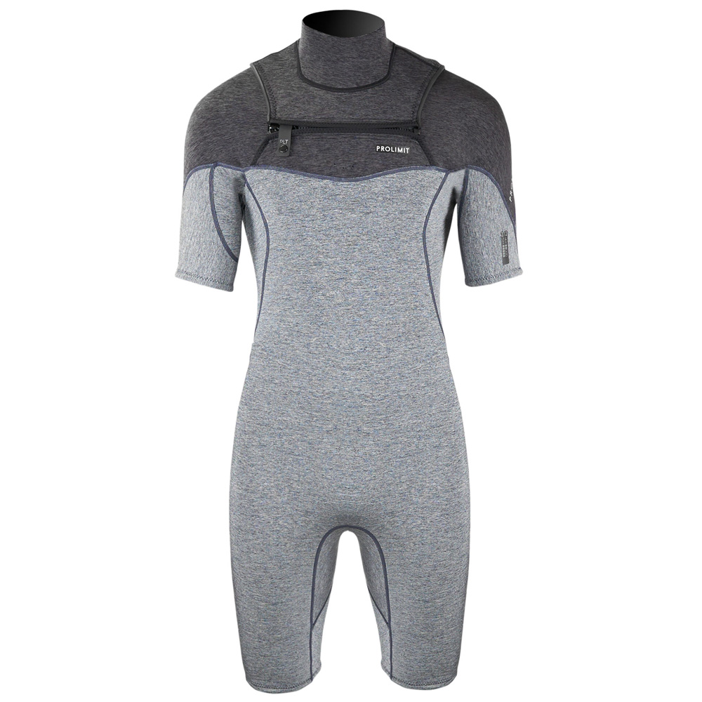 Mercury shorty Freezip 3/2mm borstrits grijs/zwart wetsuit heren
