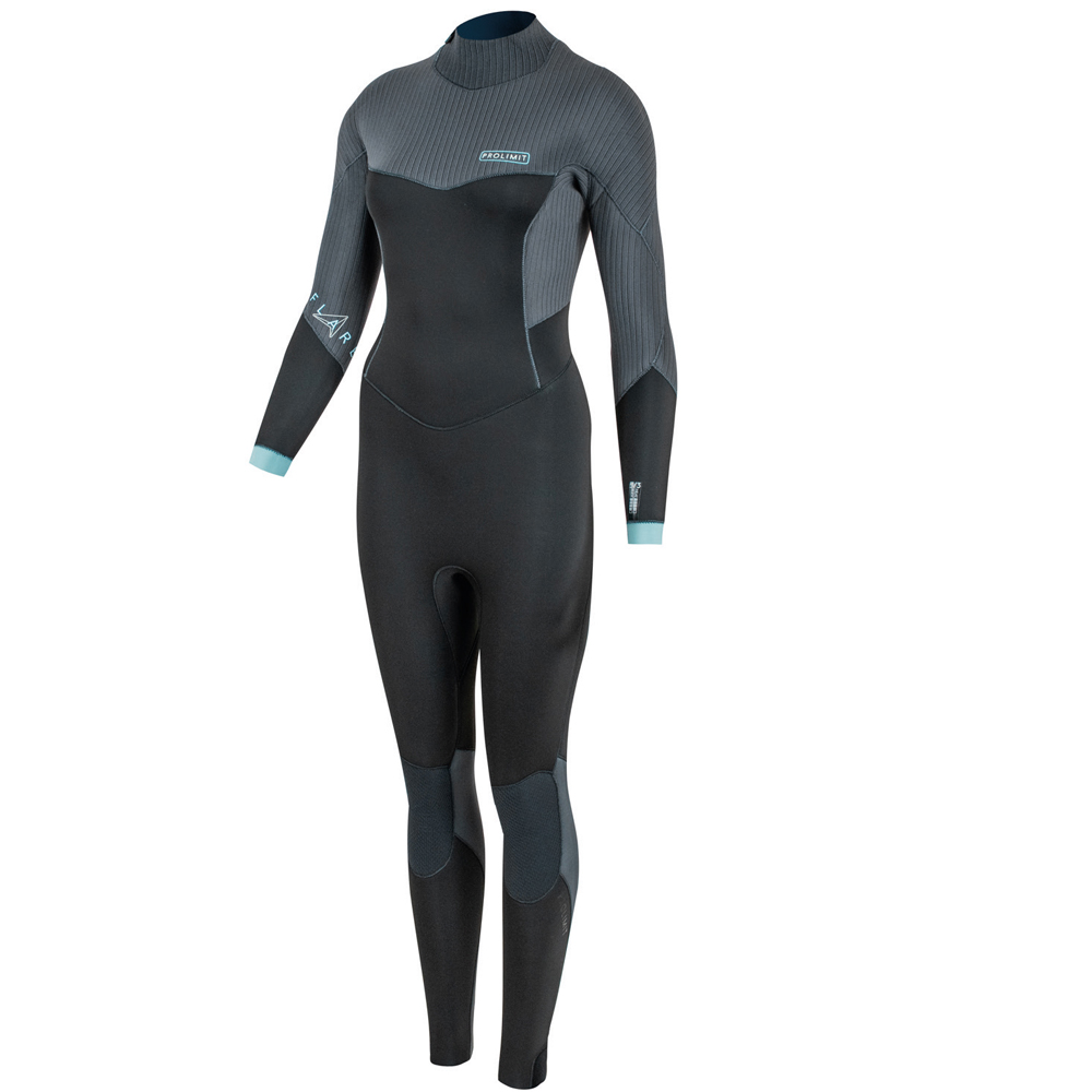 Prolimit Flare steamer DownAirFlex 5/3 mm rugrits zwart wetsuit dames 1