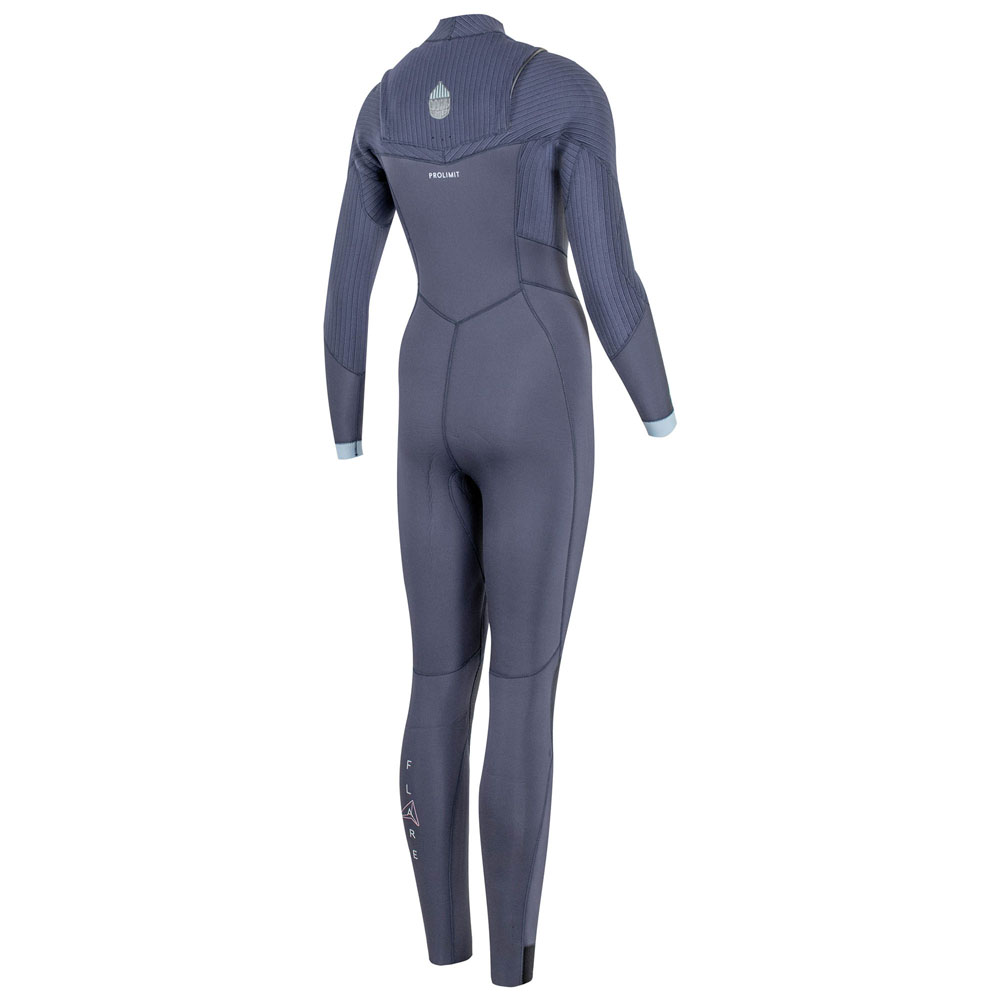 Prolimit Flare steamer DownAirFlex Freezip 5/3 mm borstrits navy wetsuit dames 2