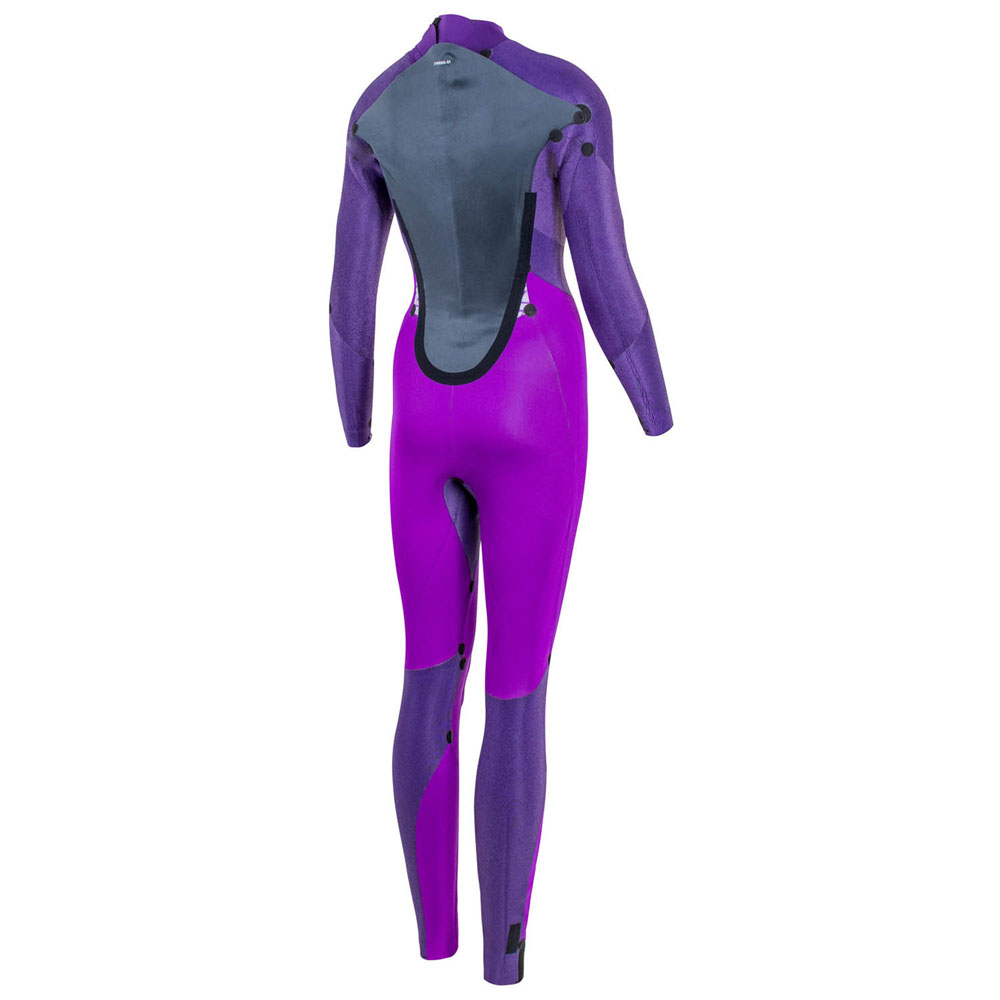 Prolimit Fire steamer 5/3 mm rugrits grijs wetsuit dames 4