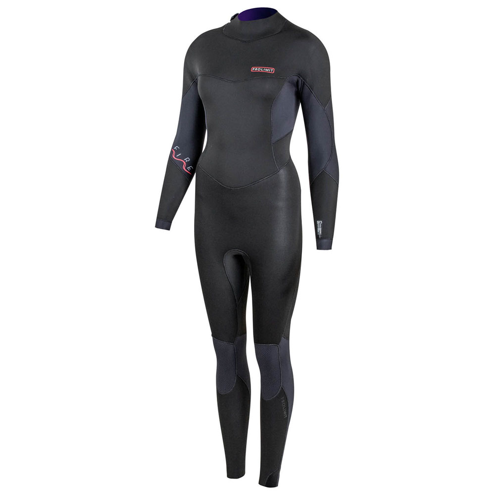 Prolimit Fire steamer 5/3 mm rugrits zwart wetsuit dames 1