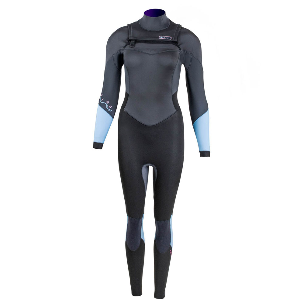 Prolimit Fire steamer Freezip 5/3 mm borstrits grijs wetsuit dames 1