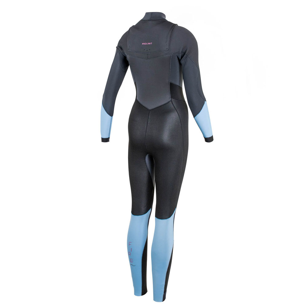 Prolimit Fire steamer Freezip 5/3 mm borstrits grijs wetsuit dames 2