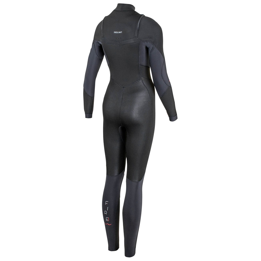 Prolimit Fire steamer Freezip 5/3 mm borstrits zwart wetsuit dames 2