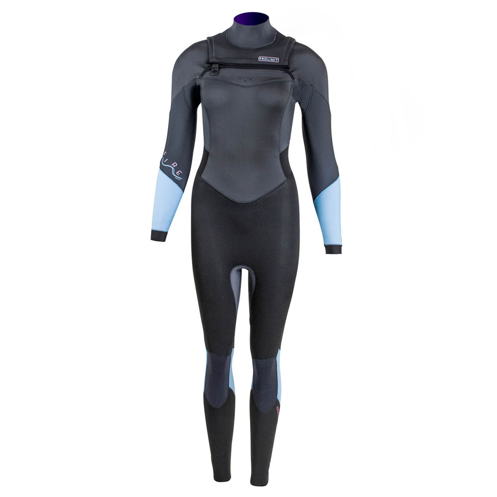 Prolimit Fire steamer Freezip 4/3 mm borstrits grijs wetsuit dames 1