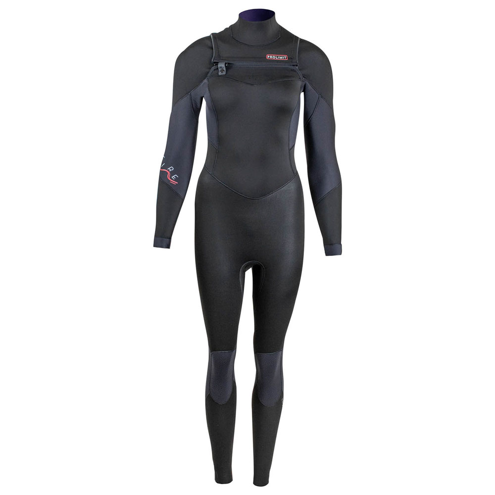 Prolimit Fire steamer Freezip 4/3 mm borstrits zwart wetsuit dames foto 1