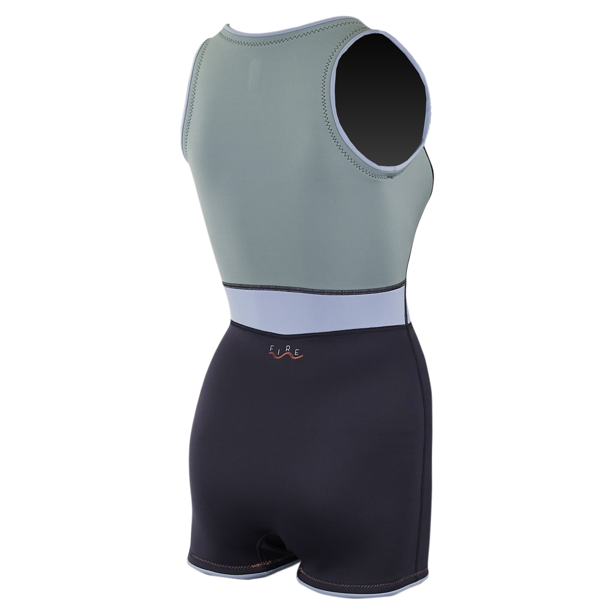Prolimit Fire sleeveless shorty 2/2 mm borstrits blauw wetsuit dames 2