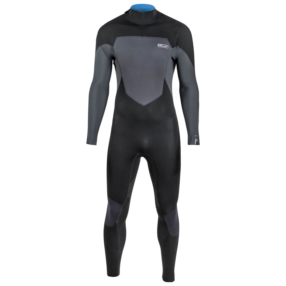 Prolimit Fusion steamer 4/3 mm rugrits zwart wetsuit heren 1