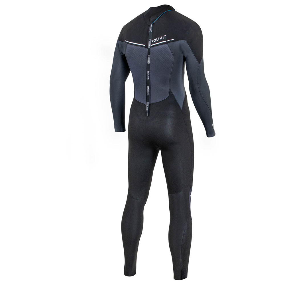 Prolimit Fusion steamer 4/3 mm rugrits zwart wetsuit heren 3