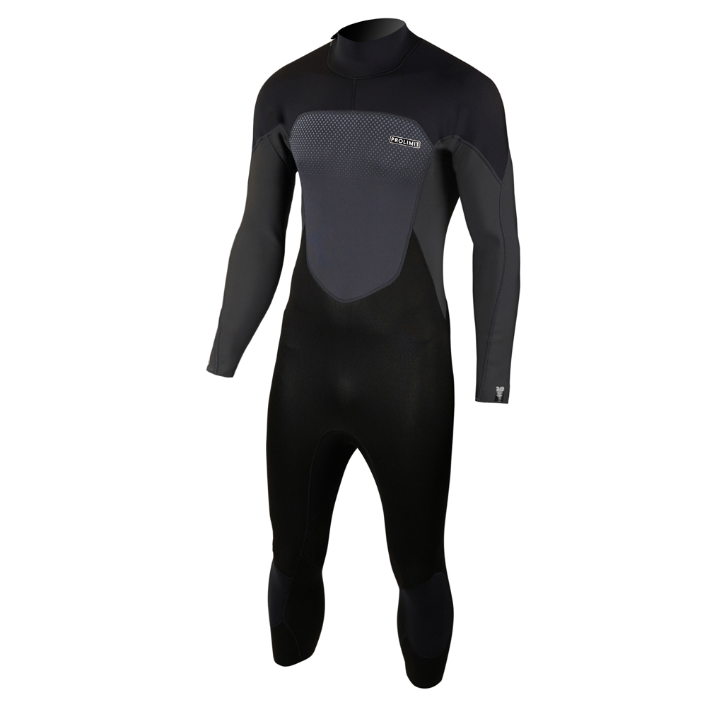 Prolimit Fusion steamer 3/4 leg 3/2 mm rugrits teal/grijs wetsuit heren 2