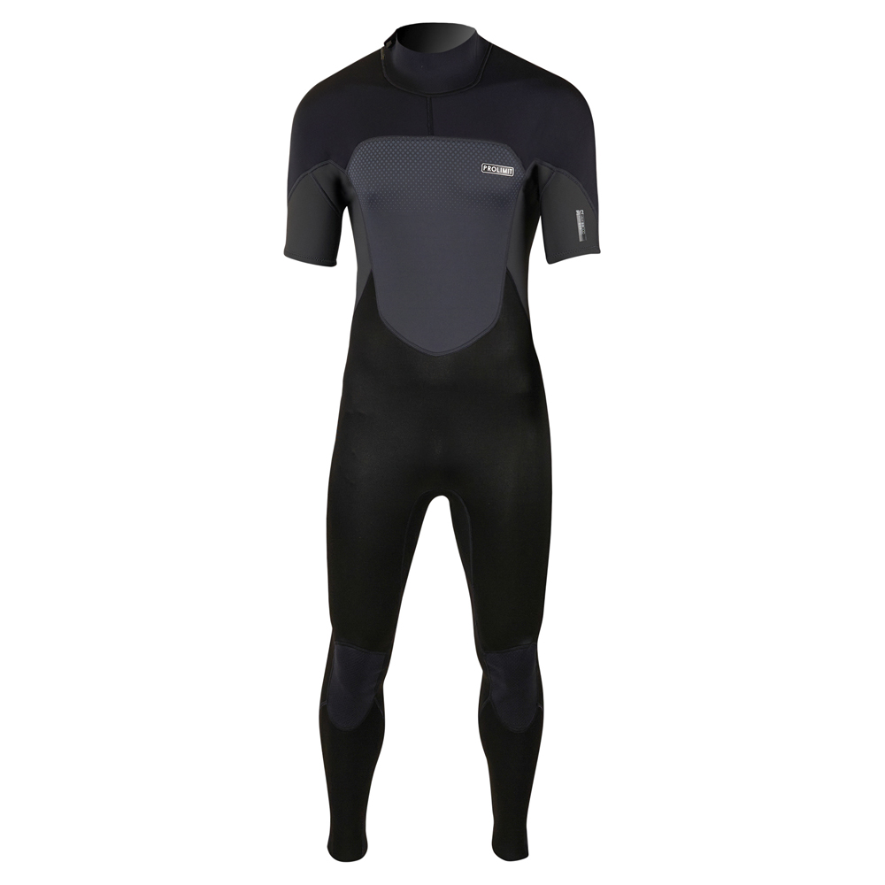 Prolimit Fusion steamer shortarm 3/2 mm rugrits teal/zwart wetsuit heren 4