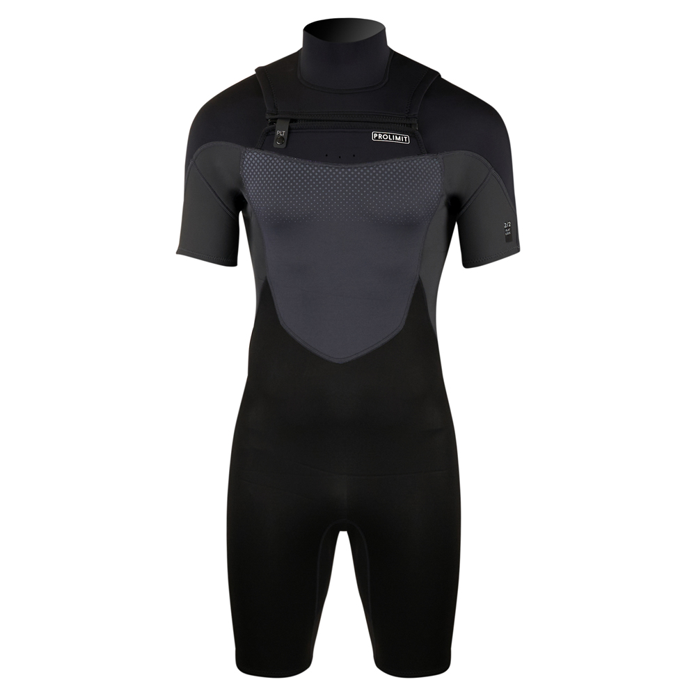Prolimit Fusion shorty Freezip 2/2 mm borstrits zwart wetsuit heren foto 1