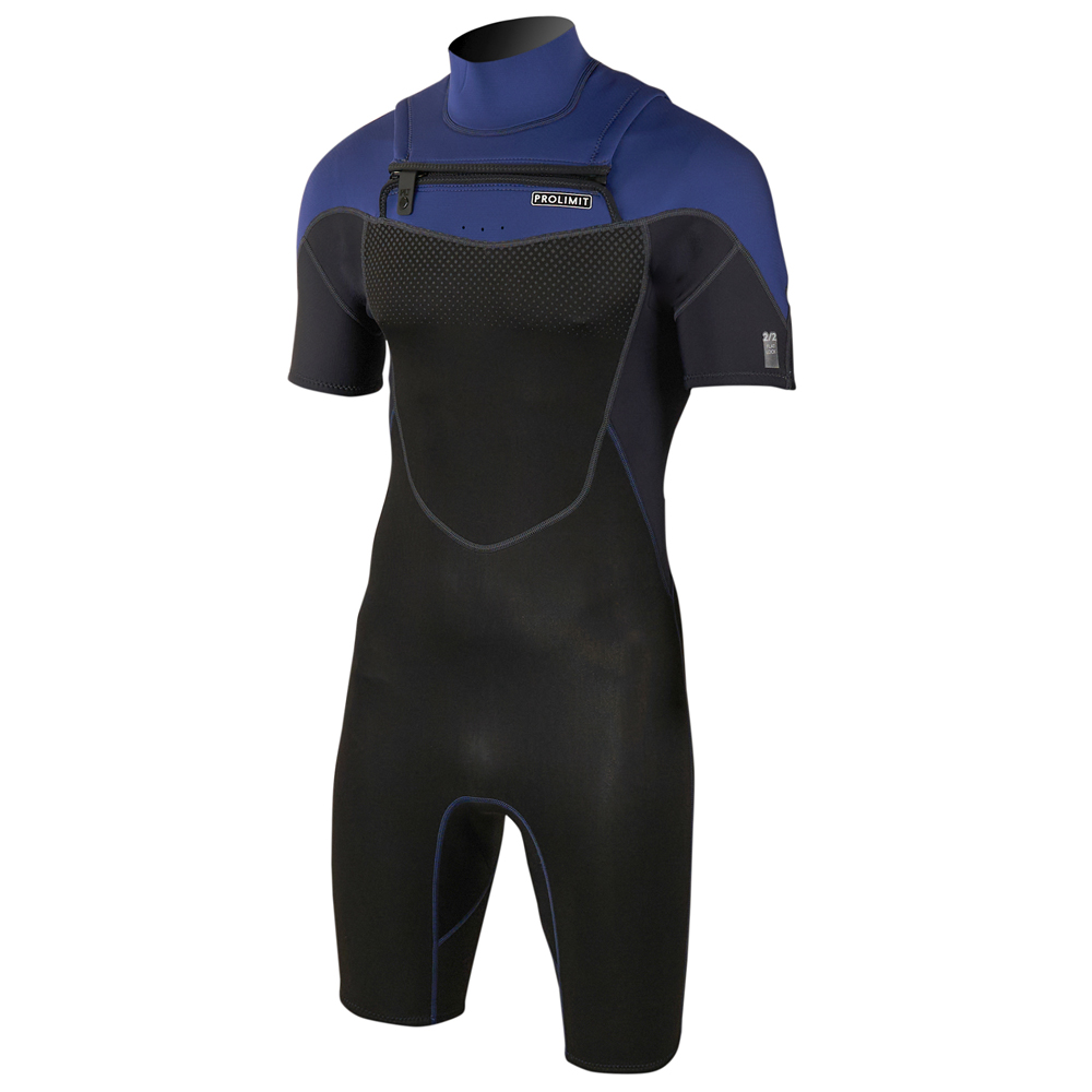Prolimit Fusion shorty Freezip 2/2 mm borstrits navy wetsuit heren 2
