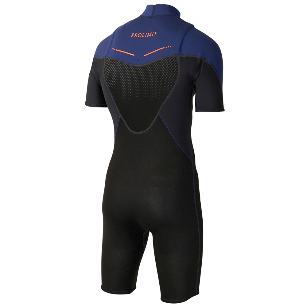 Prolimit Fusion shorty Freezip 2/2 mm borstrits navy wetsuit heren 3