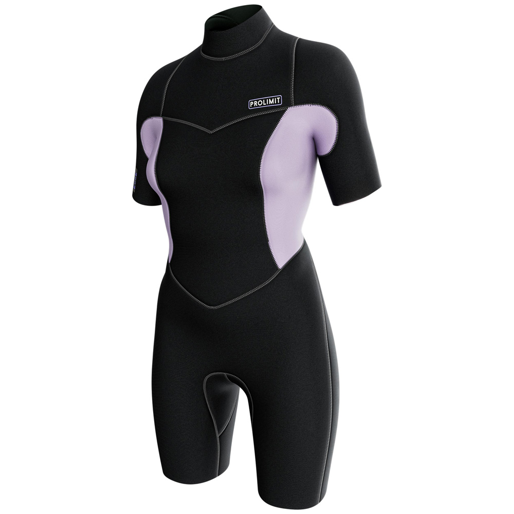 Edge shorty wetsuit 2/2 mm rugrits dames lila