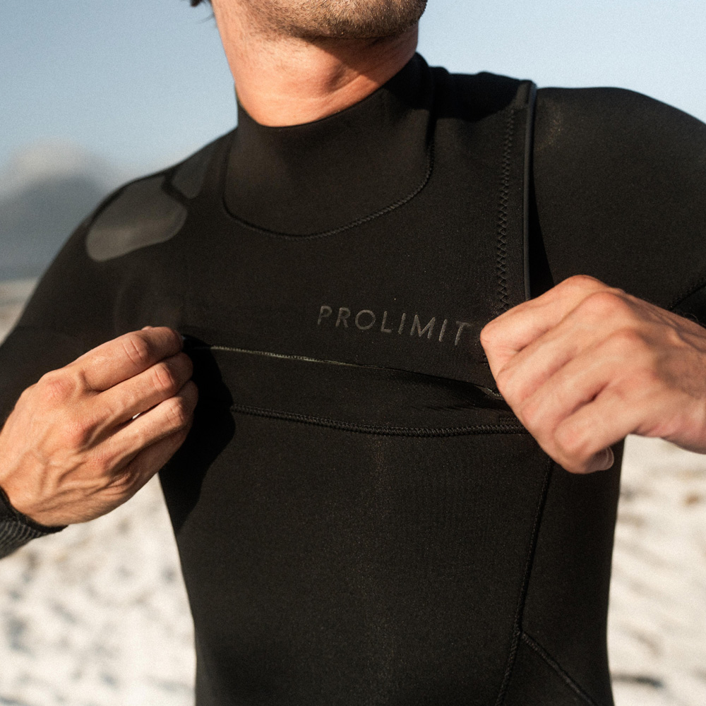 Prolimit Shield foil steamer 4/3 mm borstrits heren zwart 7