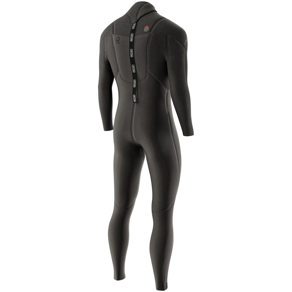 Prolimit Predator steamer wetsuit 5/4 mm rugrits heren zwart 3