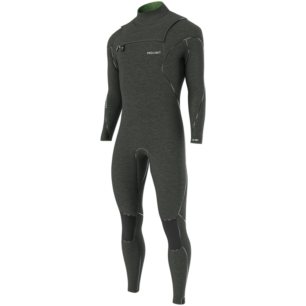 Prolimit Mercury steamer wetsuit 5/4 mm borstrits heren zwart foto 1