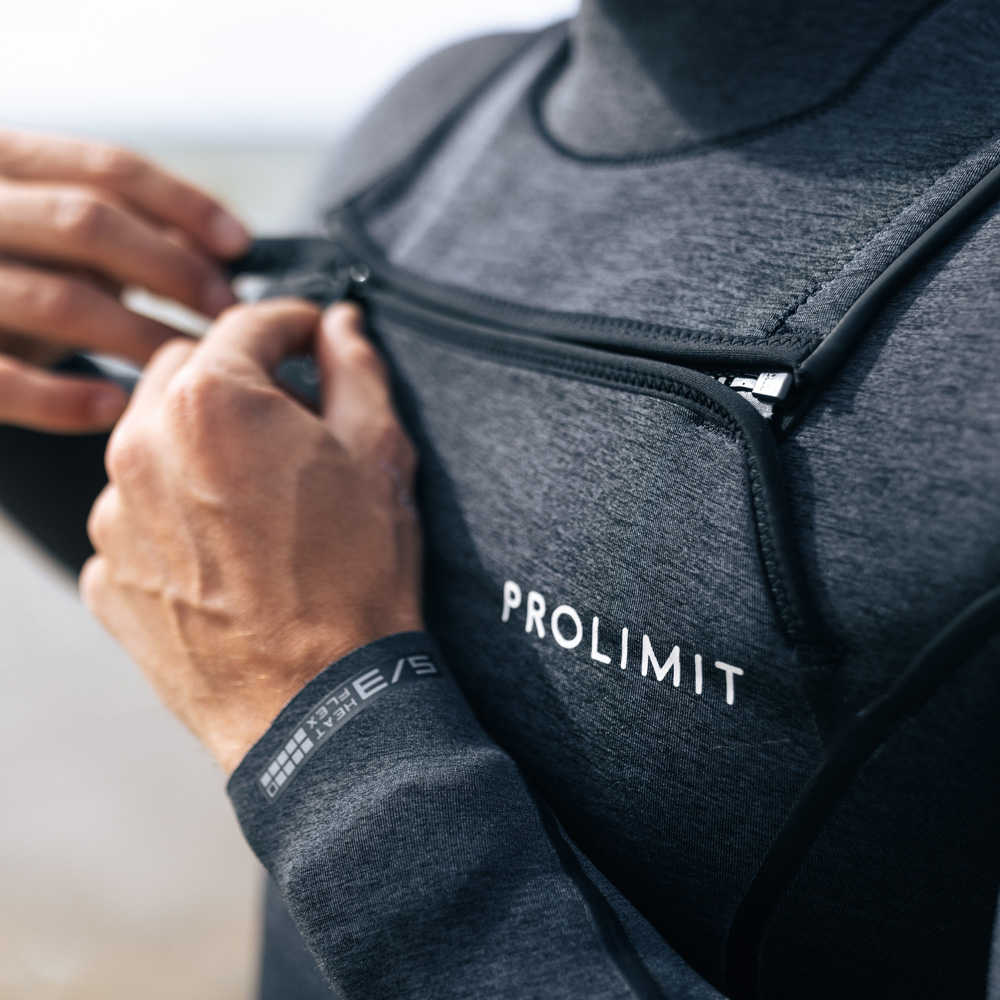 Prolimit Mercury steamer wetsuit 3/2 mm freezip heren zwart 8