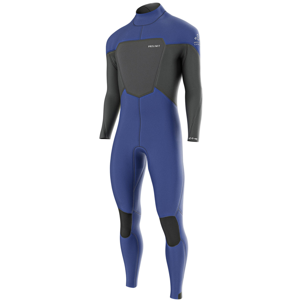 Prolimit Fusion steamer wetsuit 4/3 mm rugrits heren blauw foto 1