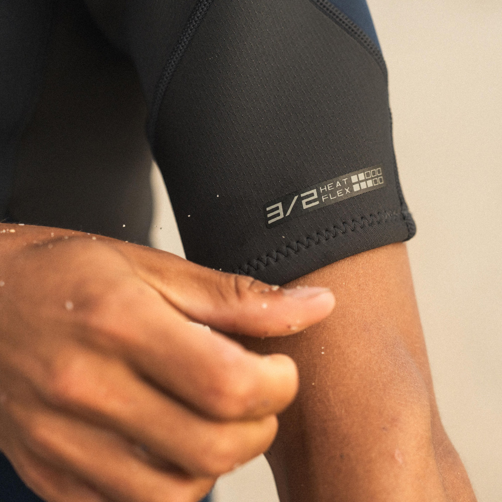 Prolimit Fusion shorty wetsuit 2/2 mm rugrits heren zwart 4