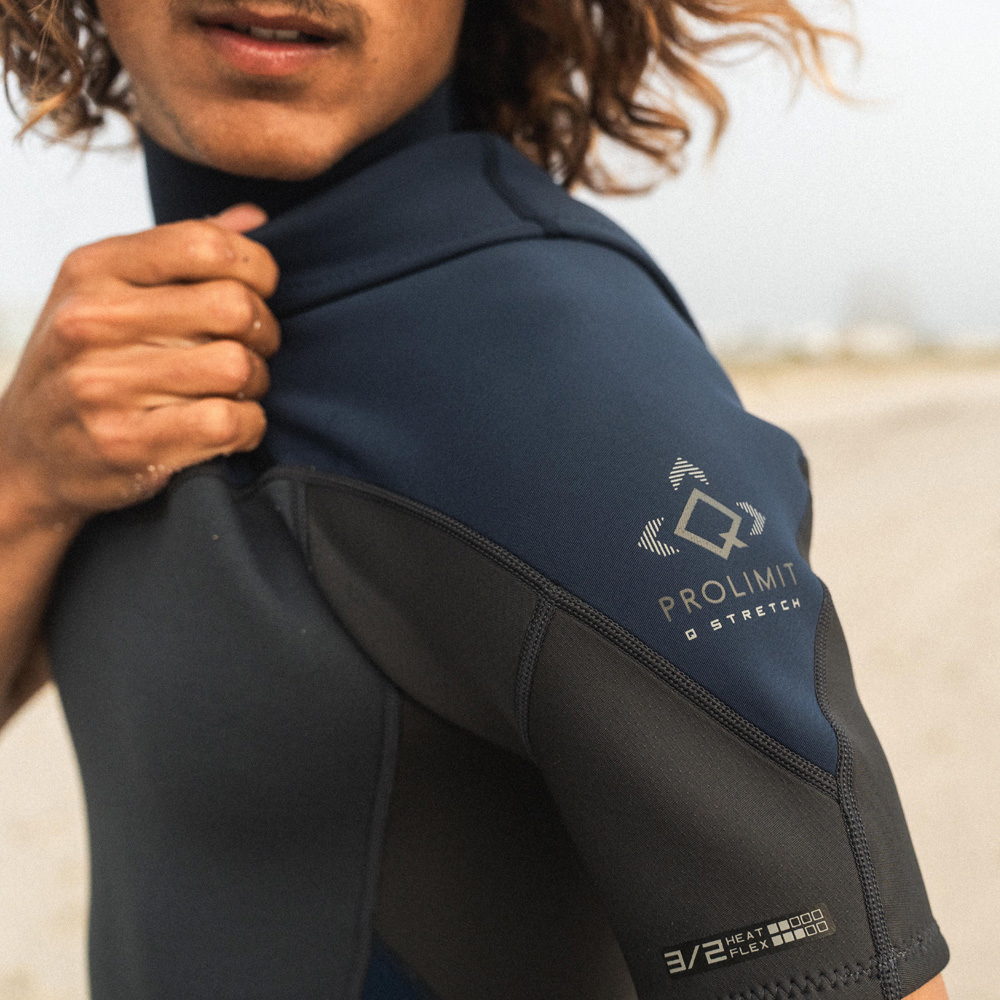 Prolimit Fusion shorty wetsuit 2/2 mm borstrits heren blauw 4