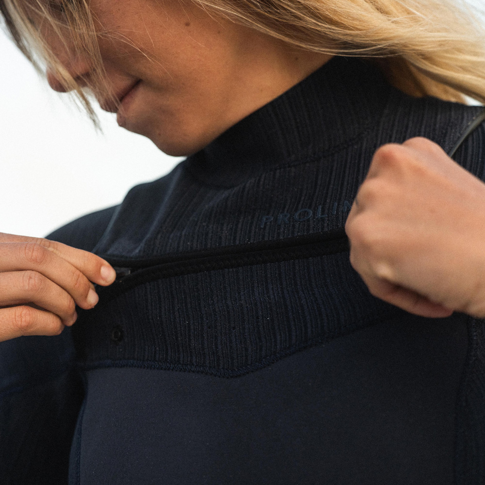 Prolimit Flare steamer wetsuit 5/4 mm borstrits dames blauw 8