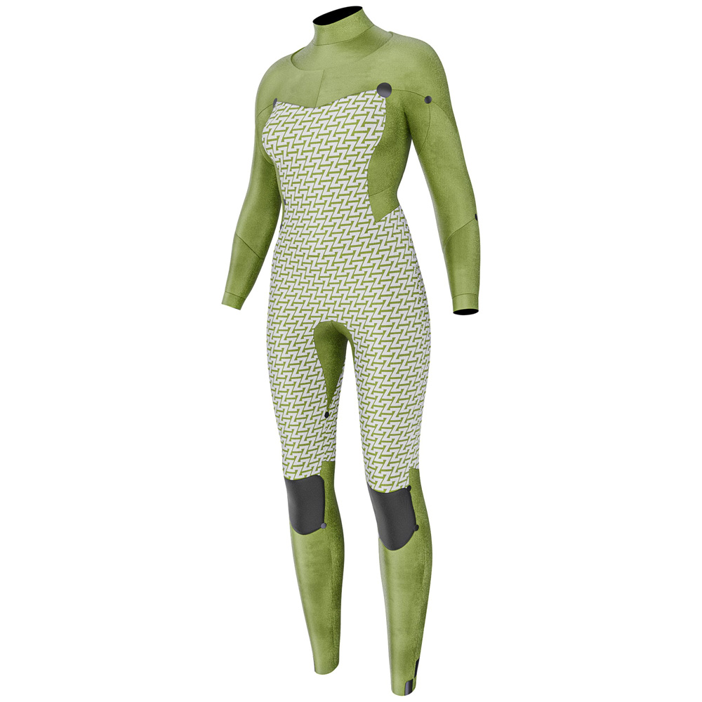 Prolimit Flare steamer wetsuit 4/3 mm borstrits dames blauw 4