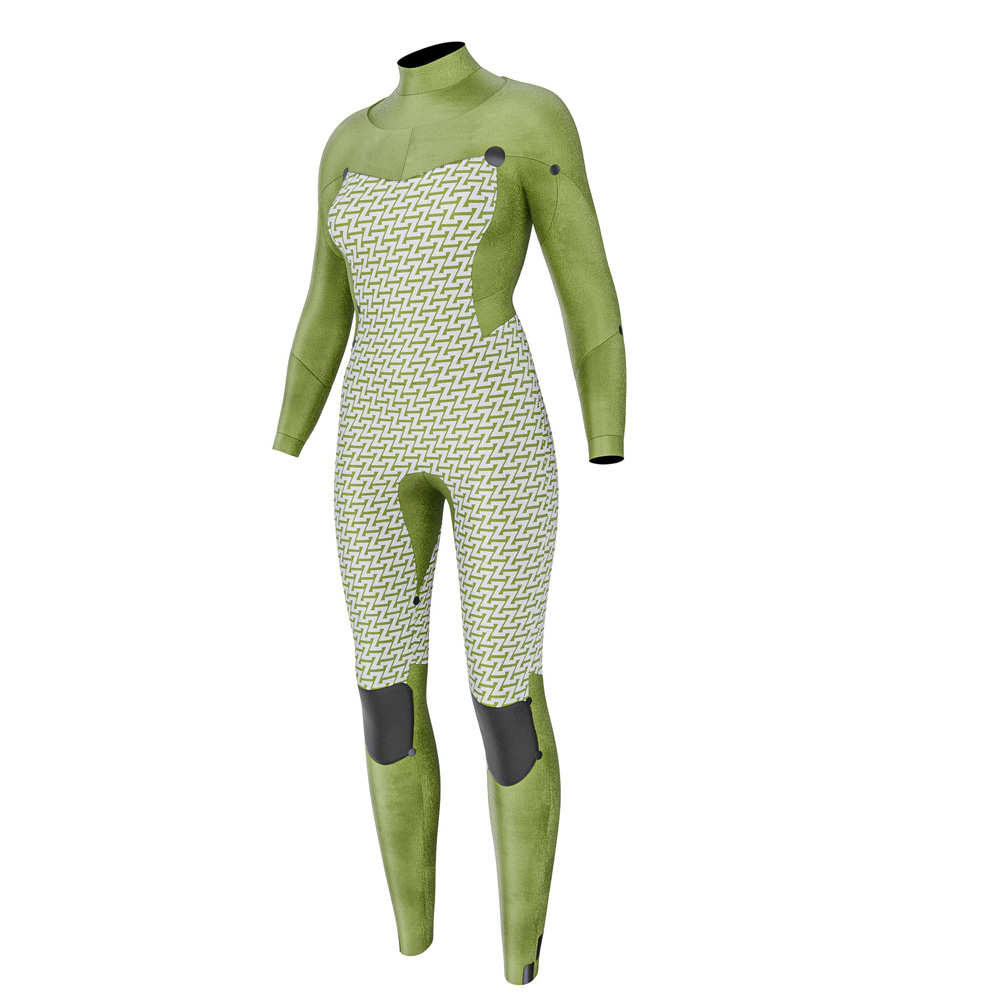 Prolimit Flare fullsuit wetsuit 3/2 mm borstrits dames blauw 4