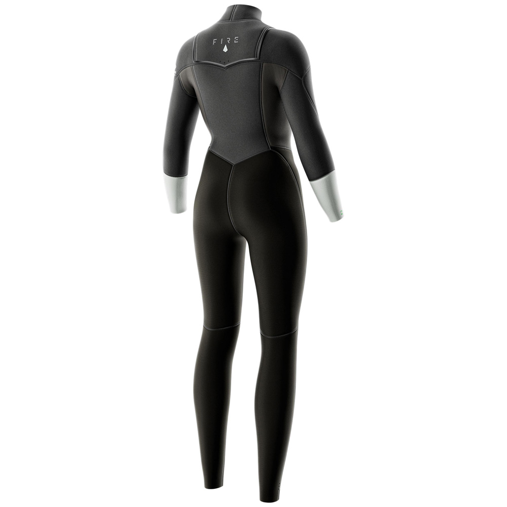 Prolimit Fire steamer wetsuit 4/3 mm borstrits dames grijs 3