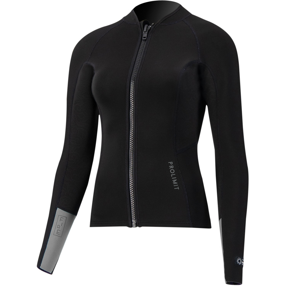 Prolimit Fire neopreen top 2 mm grijs/zwart dames foto 1