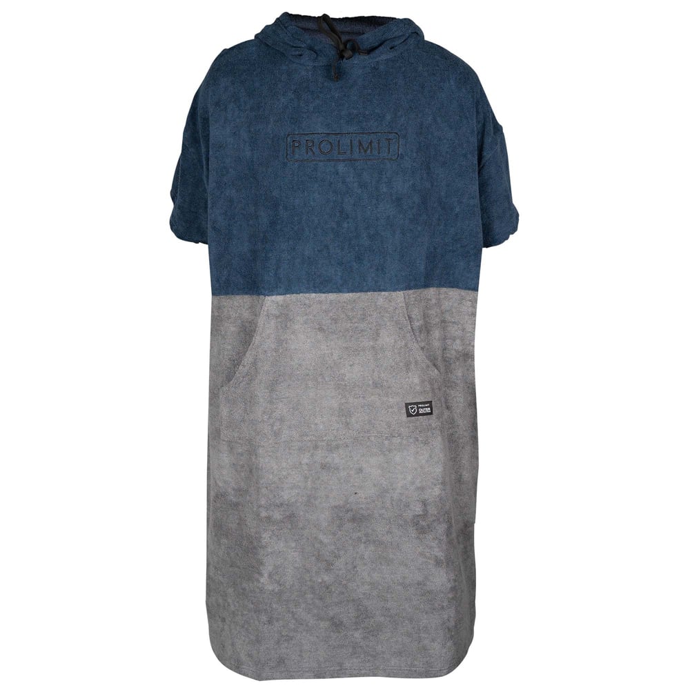 Poncho blauw/grijs