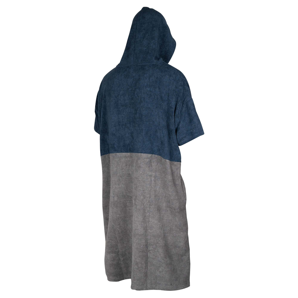 Poncho blauw/grijs
