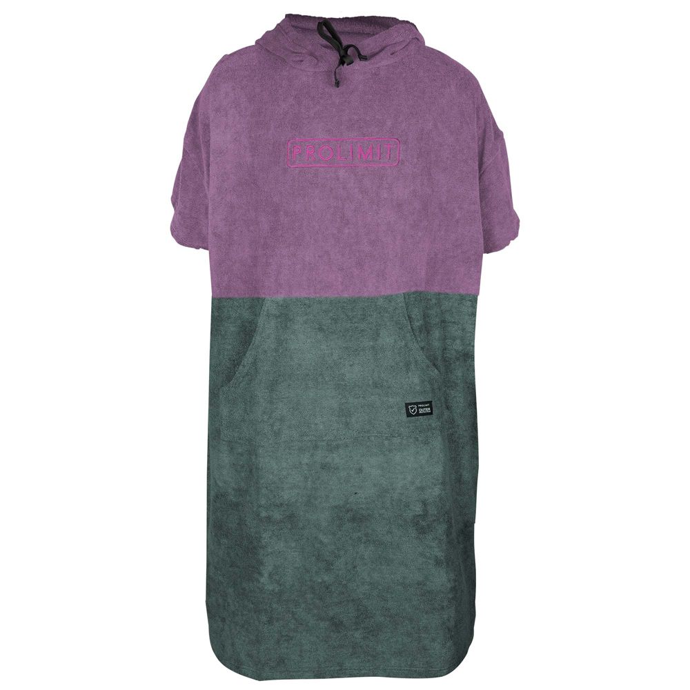 Poncho dames roze/grijs