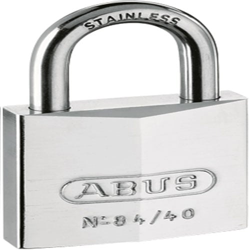 Abus Hangslot met verchroomde messing kast en rvs beugel 40mm 1