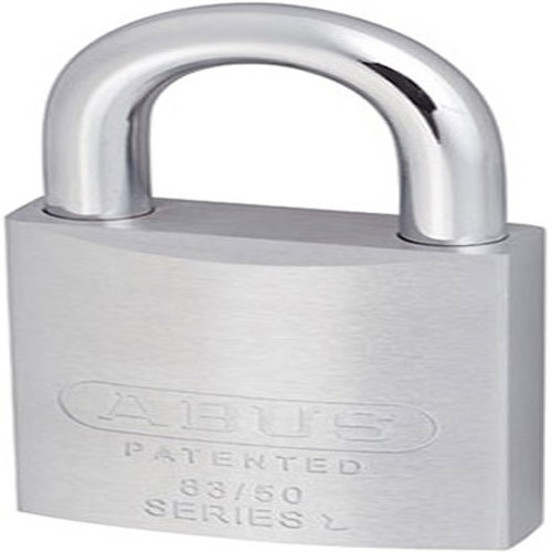 Abus Hangslot met verchroomde messing kast en rvs beugel 50mm 1